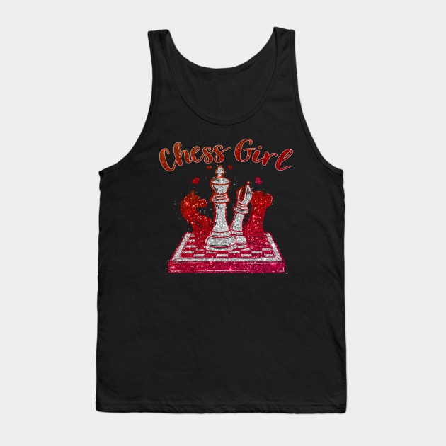 Chess Girl Chess Player Girl Gift Chess Club Tank Top by Happy Shirt